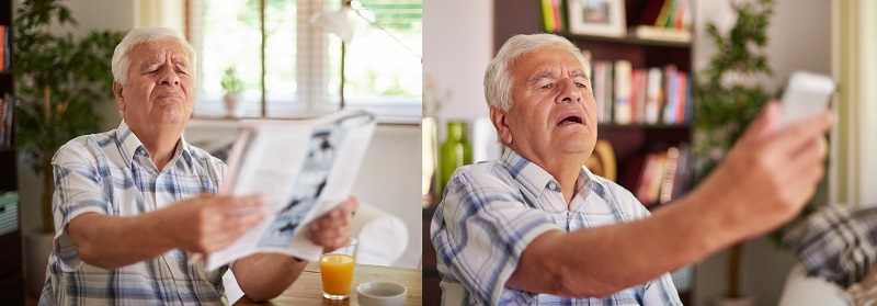 Presbyopia, az idősebbeknek gondot okoz a közeli olvasás