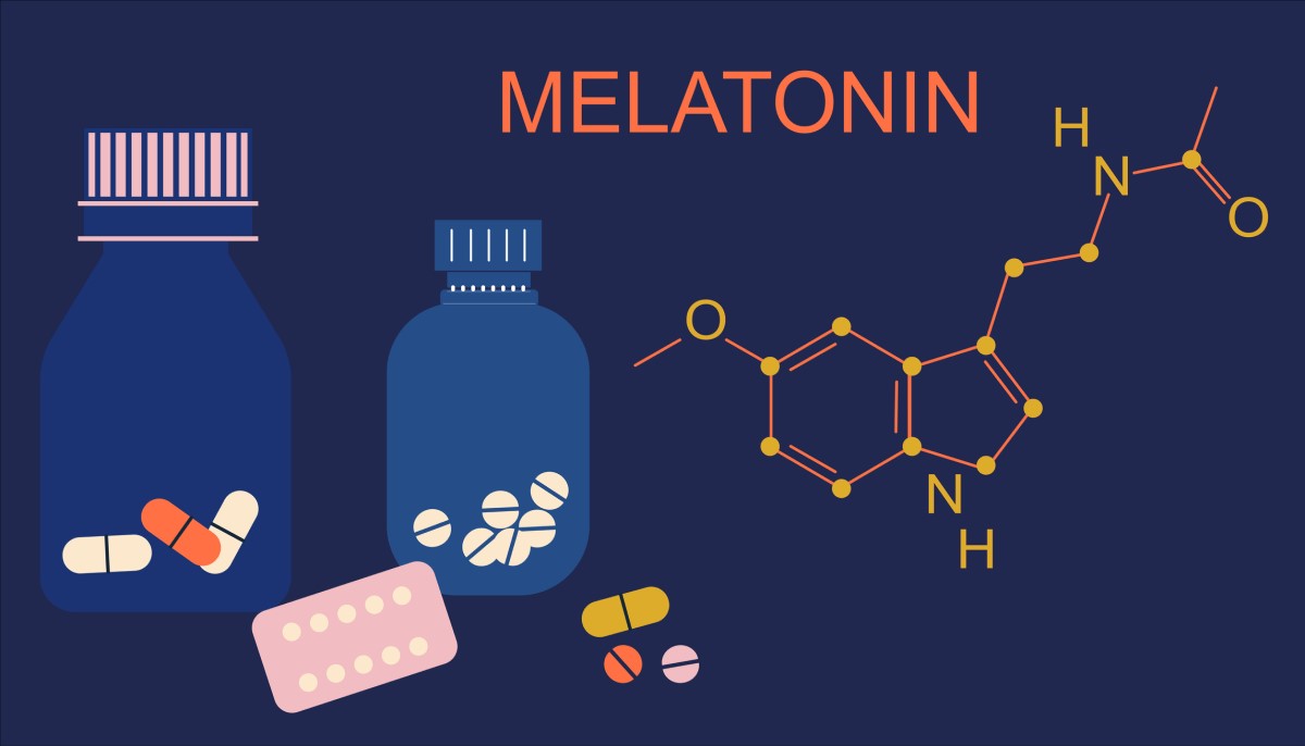 Melatonin - kémiai képlet, séma