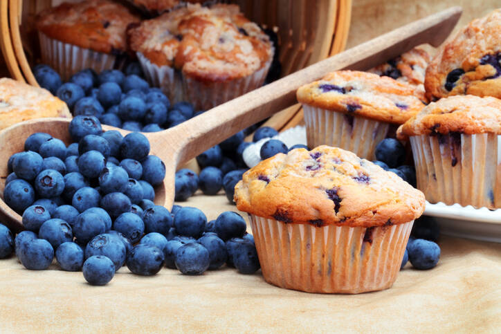 Egészséges áfonyás muffin? Bögre recept banánnal és túróval